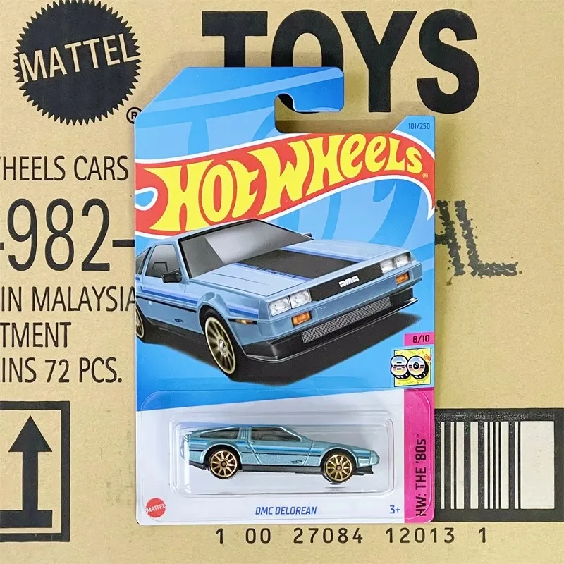 Оригинальный автомобиль Hot Wheels Delorean Назад в будущее время машина Мини автомобили 1:64 HotWheels подарки литой автомобиль 1/64 HotWeels