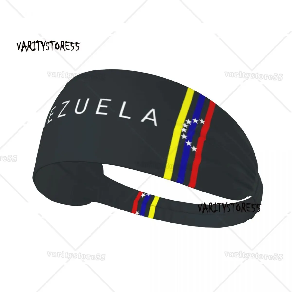 

Custom Flag Venezuela Athletic Sweatband Women Men Non Slip Absorbent Bolivarian Republic of Venezuela Headbands Yoga