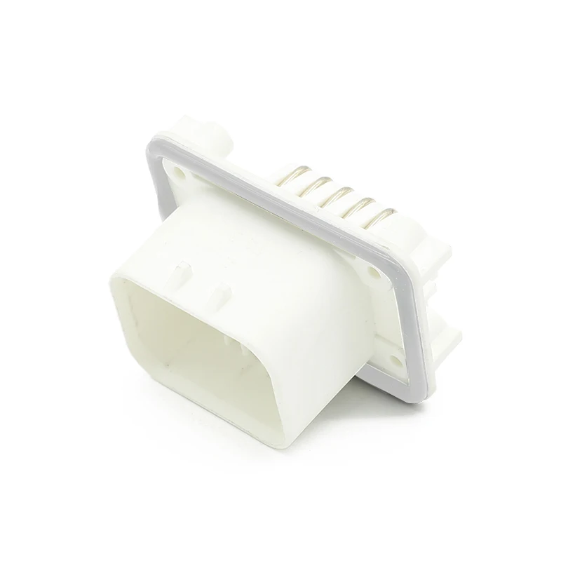 776267-2 Conector impermeável automotivo direto da fábrica 14Pin 90 °   Cabeçalho de montagem em PCB branco angular