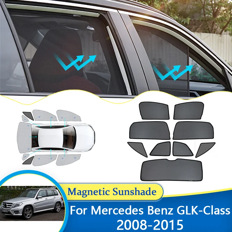 

For Mercedes Benz GLK-Class X204 2008~2015 Magnetic Sunshade blocking Curtain Privacy Shading Sunshade Car Auto Part Accessories