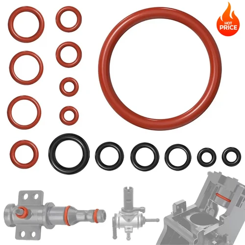 Imagen 1 del producto Juego de 15 juntas tóricas, sello de silicona para máquina de café, juego de embalaje de boquilla, accesorios de cocina