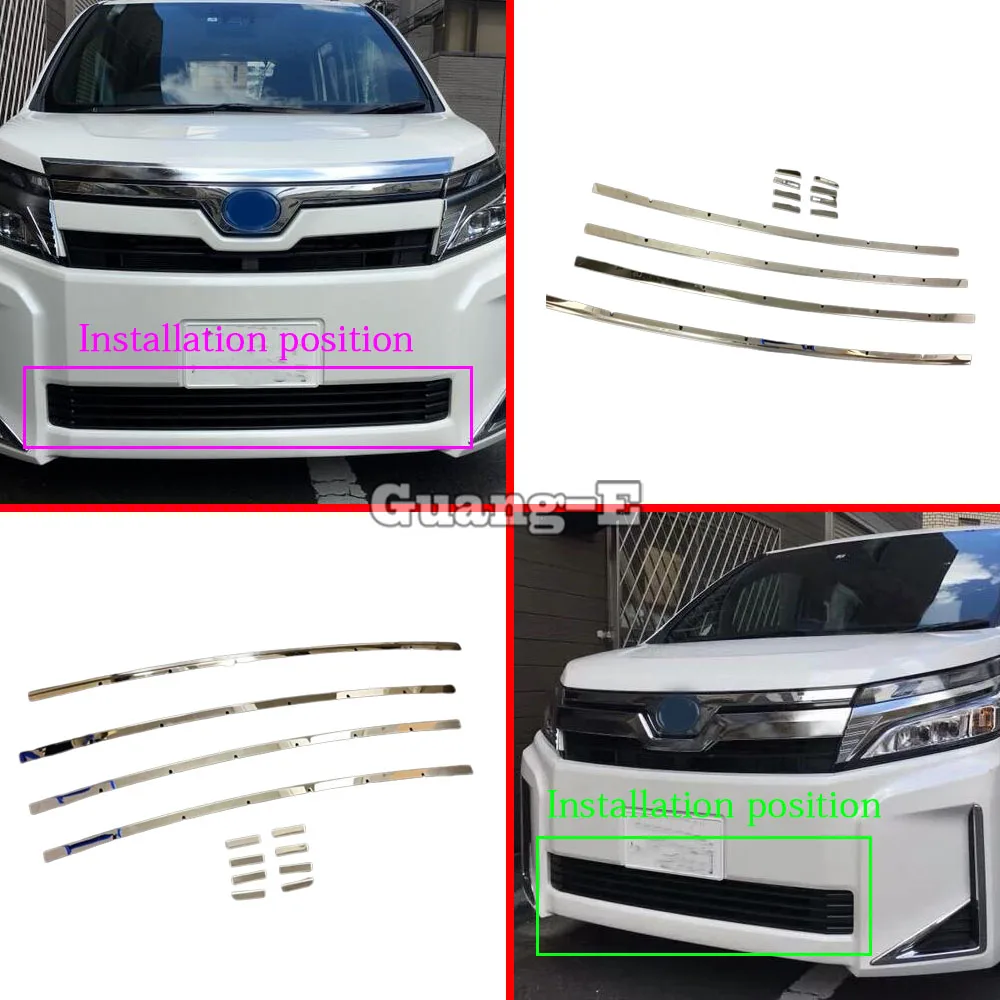 

For Toyota Noah Voxy 80 Series 2015 2016 2017 2018 2019 2020 2021 Car Front Bumper Lower Grille Trim Grill Exterior Accessories