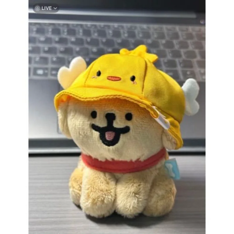 Cartoon Maltese Sitting Position Golden Retriever 10cm Cotton Doll Cute Small Pendant Tweety Hat Bag Accessories Gift