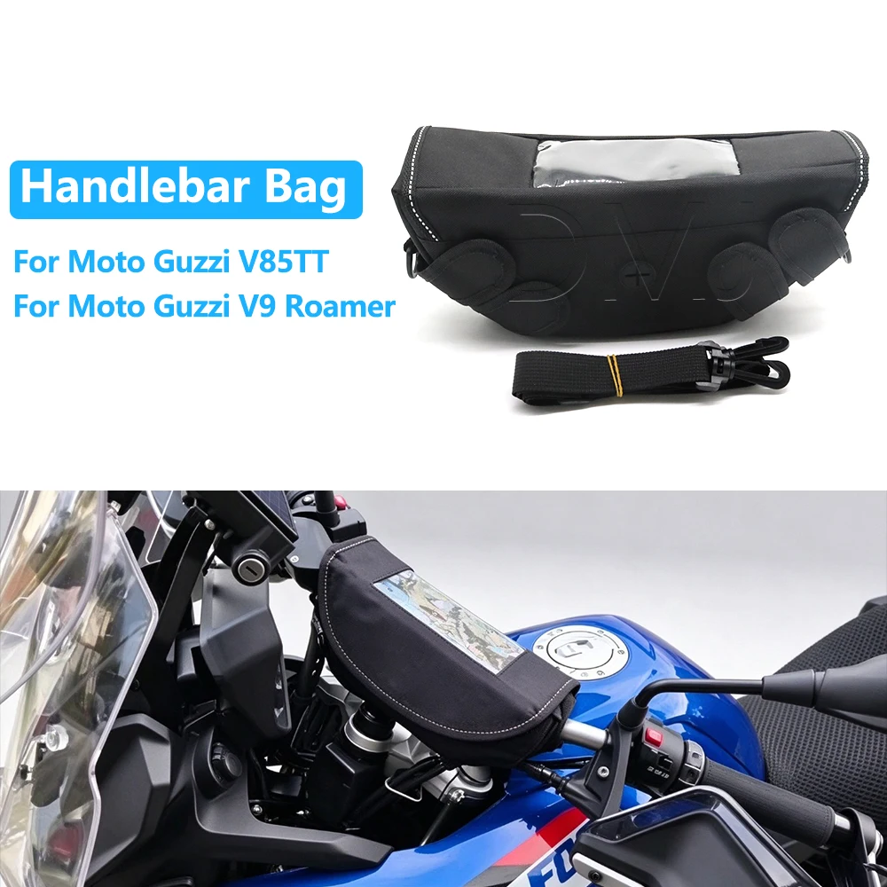 For Moto Guzzi V85TT V9 Roamer Bobber V85 TT V7 Stone Special Motorcycle Waterproof Bag Storage Handlebar bag Travel Tool Bag