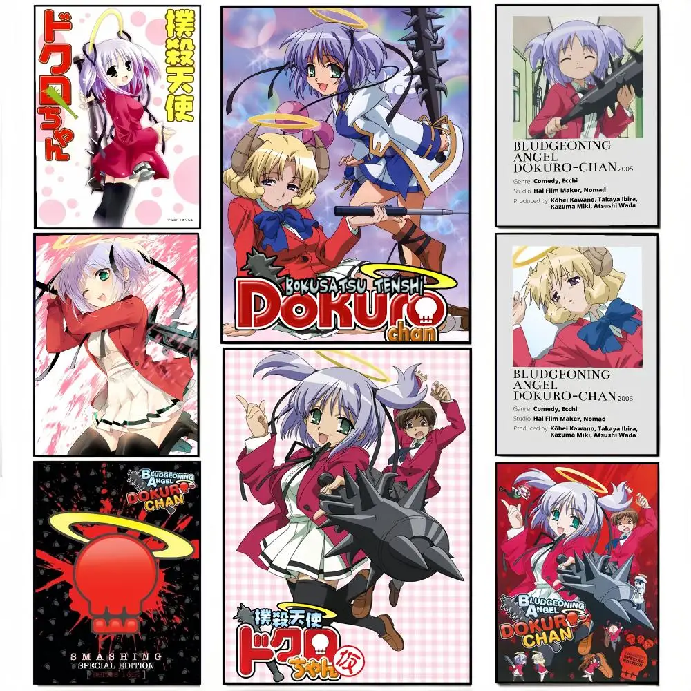 B-Bokusatsu T-Tenshi Dokuro-chan Poster Wall decals, perfect for hallways, living rooms, and home decor