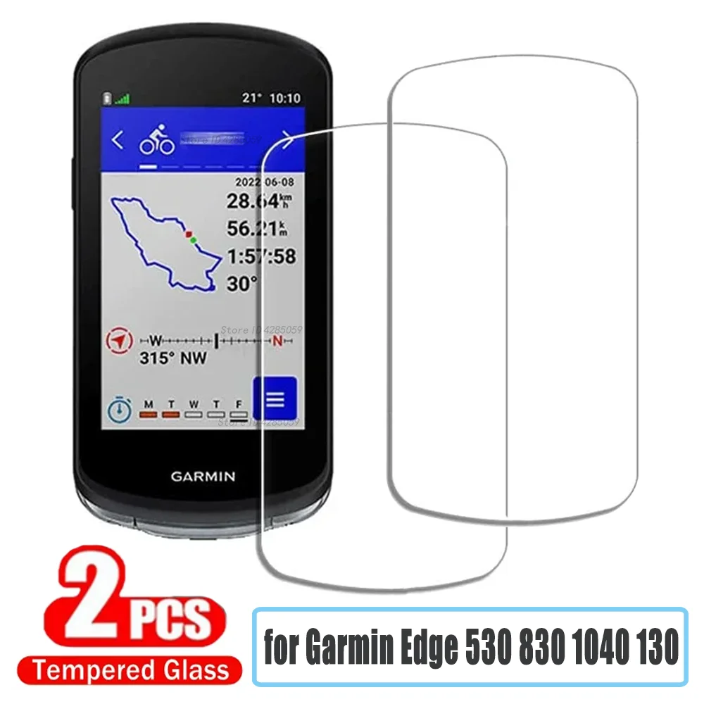 

Закаленное стекло для Garmin Edge 530 830 540 840 1040 130, 2 шт., Защита экрана для велосипеда, GPS, секундомера, стеклянная пленка, аксессуары