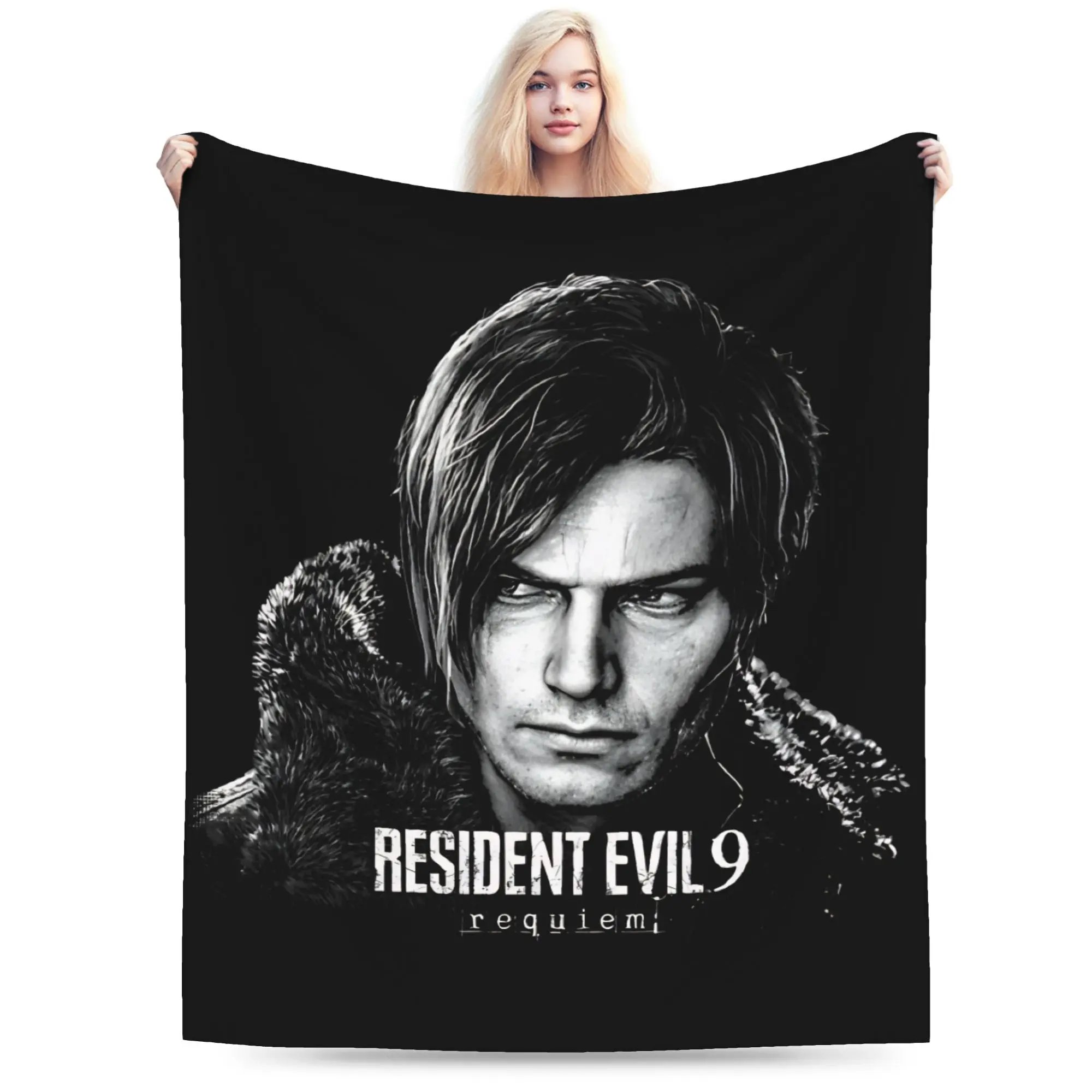 Residents Evils 9 Requiem RE9 Blanket Adults  Flannel Throw Blanket For Living Room Warm Comfy Custom Quality Bedspread Gift