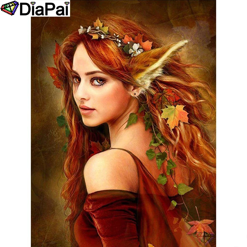 

DIAPAI Diamond Painting 5D DIY 100% Full Square/Round Drill "Beauty character" Diamond Embroidery Cross Stitch 3D Decor A24840