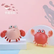 Hot Selling Children's Bathroom Water Play Swimming Little Penguin Crab on Chain Cool Swim Baby Bath Water Play Toy