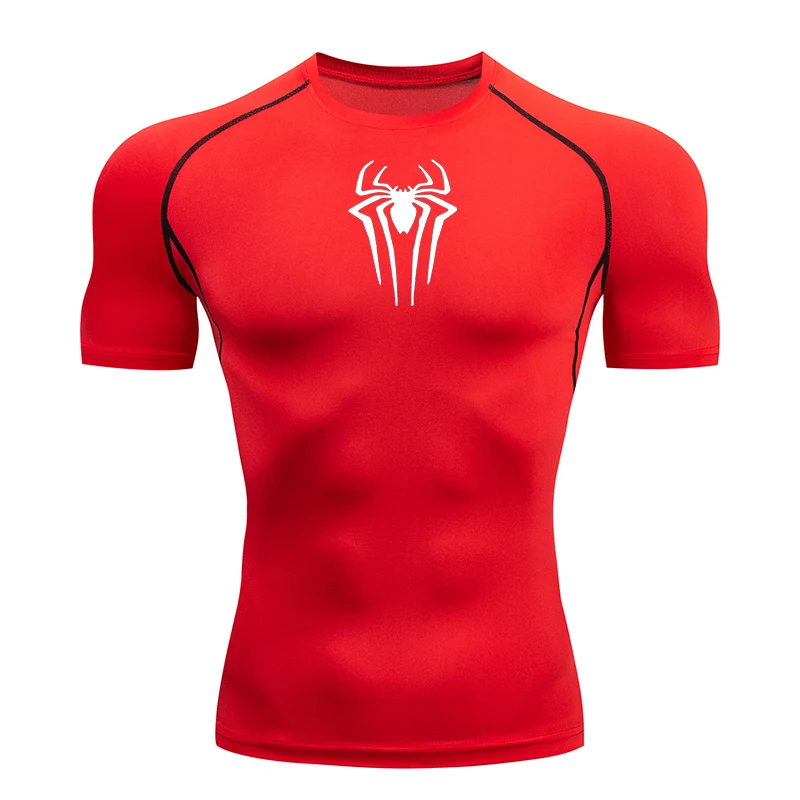 2025 Compression T Shirt Men Short Sleeve Sport Tees Fitness Running Sportsear Men Gym Elastic Quick Dry Jogging T-shirt Tops image 4