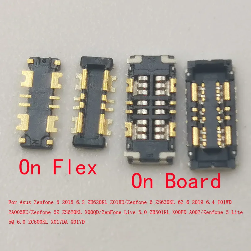 

1-10 шт. гибкий разъем FPC для аккумулятора для Asus Zenfone 5 Lite 2018 6 6Z 5Z Live 5Q ZE620KL ZS630KL ZS620KL ZC600KL ZB501KL