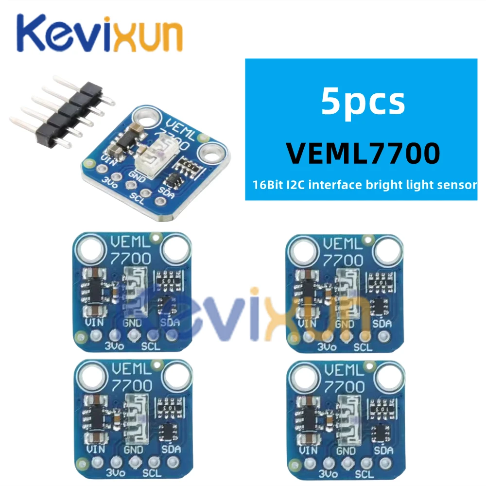 1-10pcs/VEML7700 ambient light sensor module 16 bit I2C interface bright light sensor for Arduino Raspberry Pi