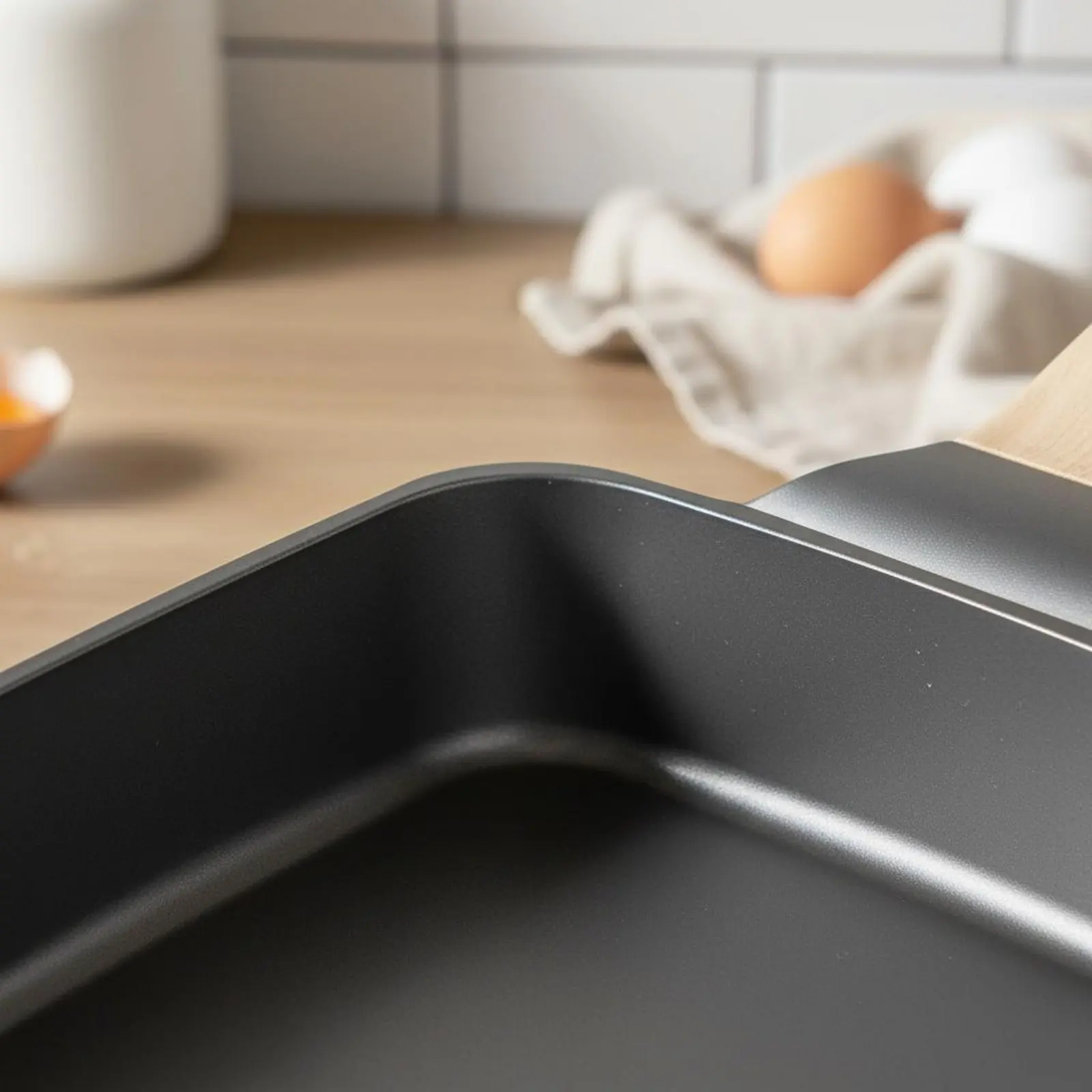 

Tamagoyaki Pan Titanium Coating Square Omelette Pan Square Skillet Easy to Clean PFOAnon-PFOA for Home Kitchen