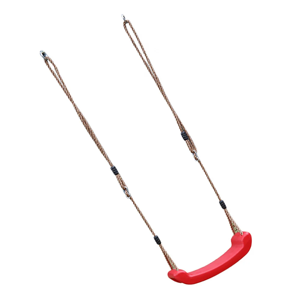 مجموعة واحدة من كرسي معلق أرجوحة خارجي قوي من البلاستيك للأطفال في الفناء الخلفي والحديقة لعبة كرسي معلق متأرجح في الهواء الطلق