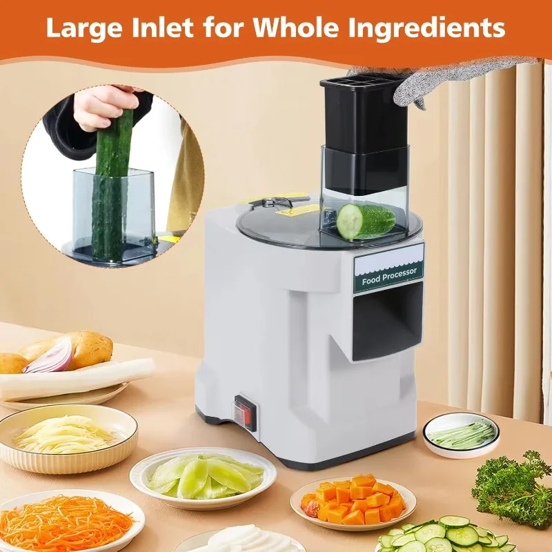 Xiangyin Многофункциональная слайсер и терка 3 в 1, электрическая овощерезка для нарезки кубиками, измельчения, нарезки фруктов и овощей