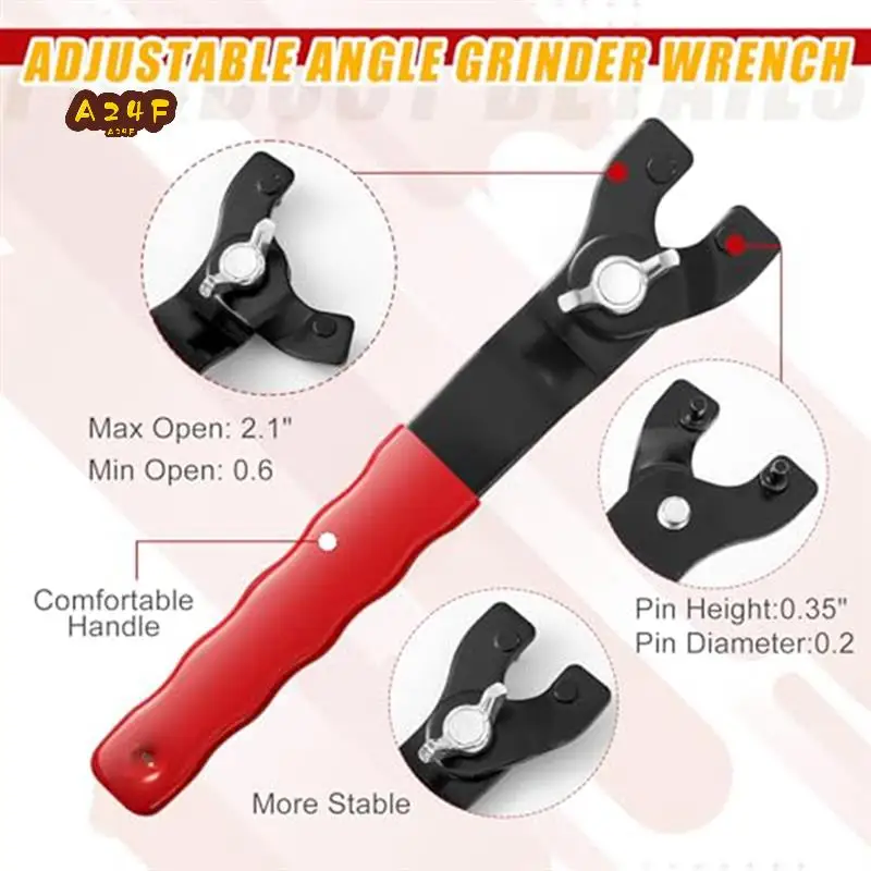 

A24F-25PCS Angle Nut Angle Grinder Wrench Kit 5/8 Inch -11 Flange Metal Lock Nut Wrench Compatible With /