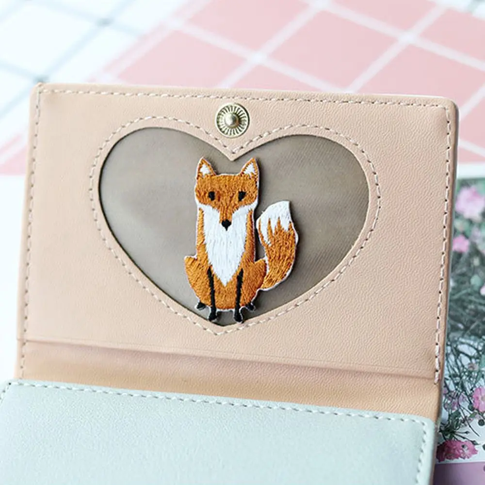 Fox Applique Embroidery Apparel Fox Patch Clothing Repair Patches DIY Phone Case Handmade Animal Patches Jeans Trim