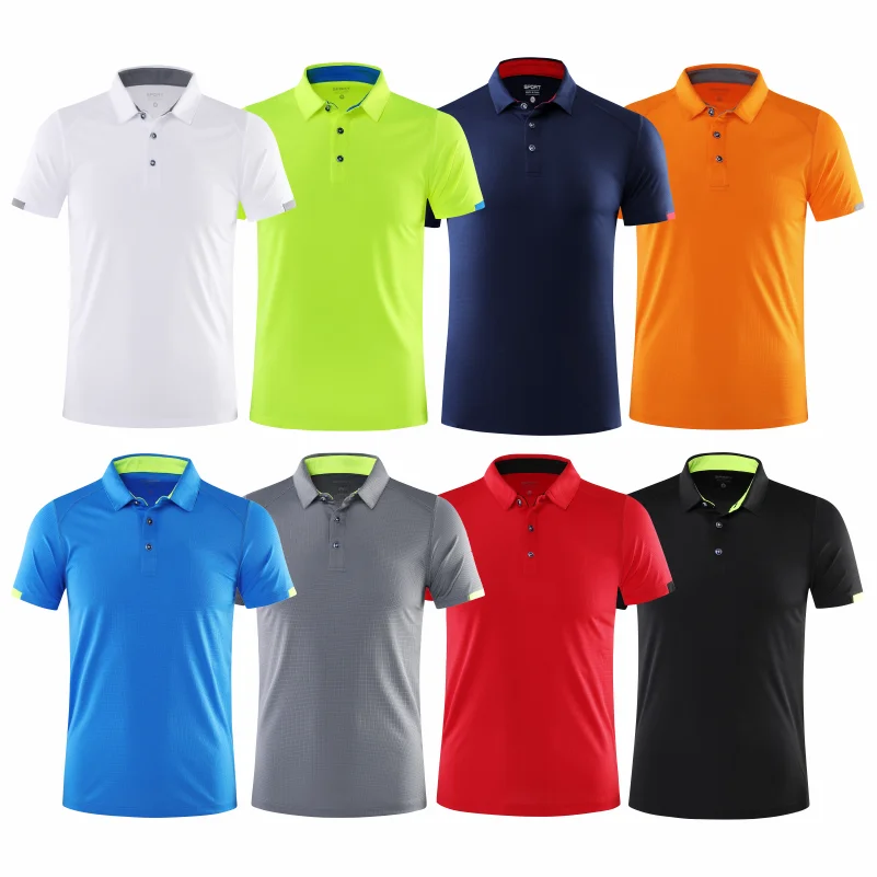 Casual sport Sneldrogend revers POLO-shirt met korte mouwen Fietspak Fitnesspak voor heren