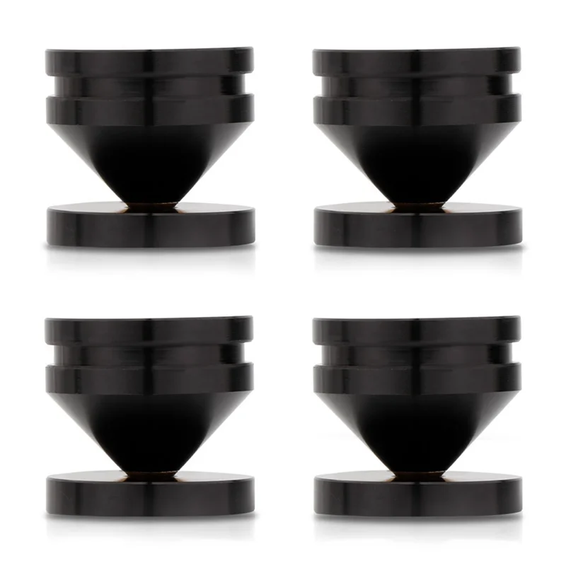

4PCS Speaker Stand Feet Foot Pad Aluminium Alloy Metal Shock-Absorbing Cone Floor Foot Nail CD Player Stand M23*20 A