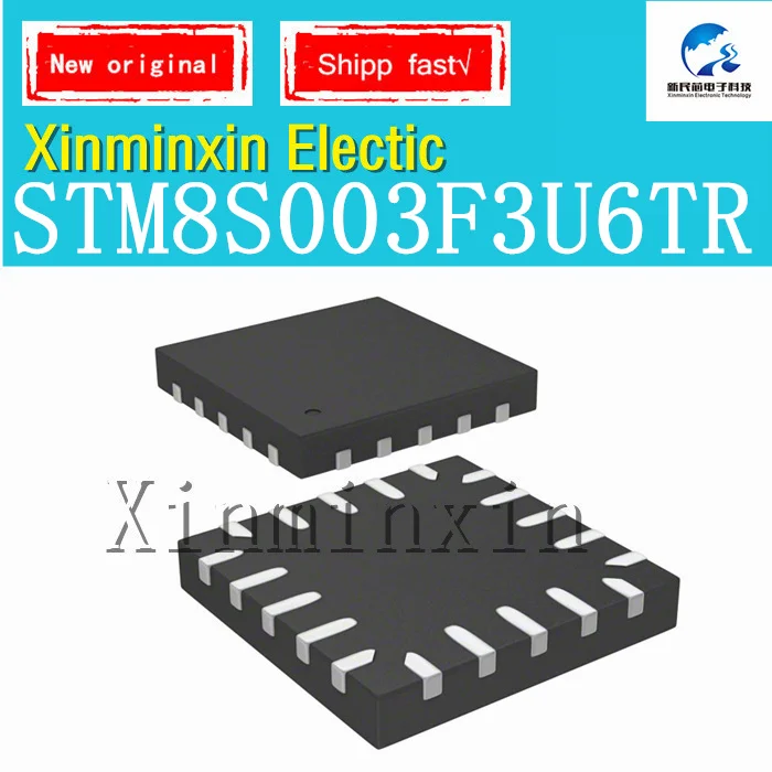 1-10PCS/LOT STM8S003F3U6TR S033 STM8S003F3U6 UFQFPN-20(3x3)  IC Chip New  Original In Stock