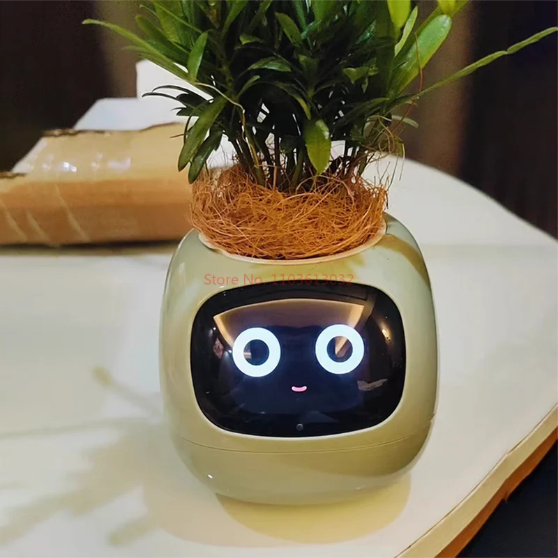 Newest Indoor Creative Interaction Tamagotchi Kawaii Pet Small Flower Pot Balcony Desktop Home Cute Decoration Children Gifts