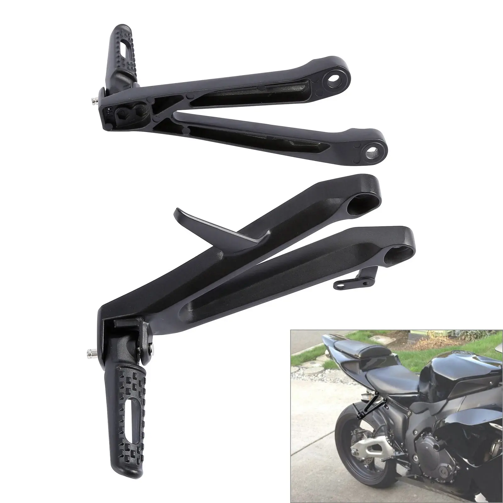 Rear Passenger Footrest Foot Pegs For HONDA CBR1000RR 2004-2007 2006 2005 Motorcycle Accessories