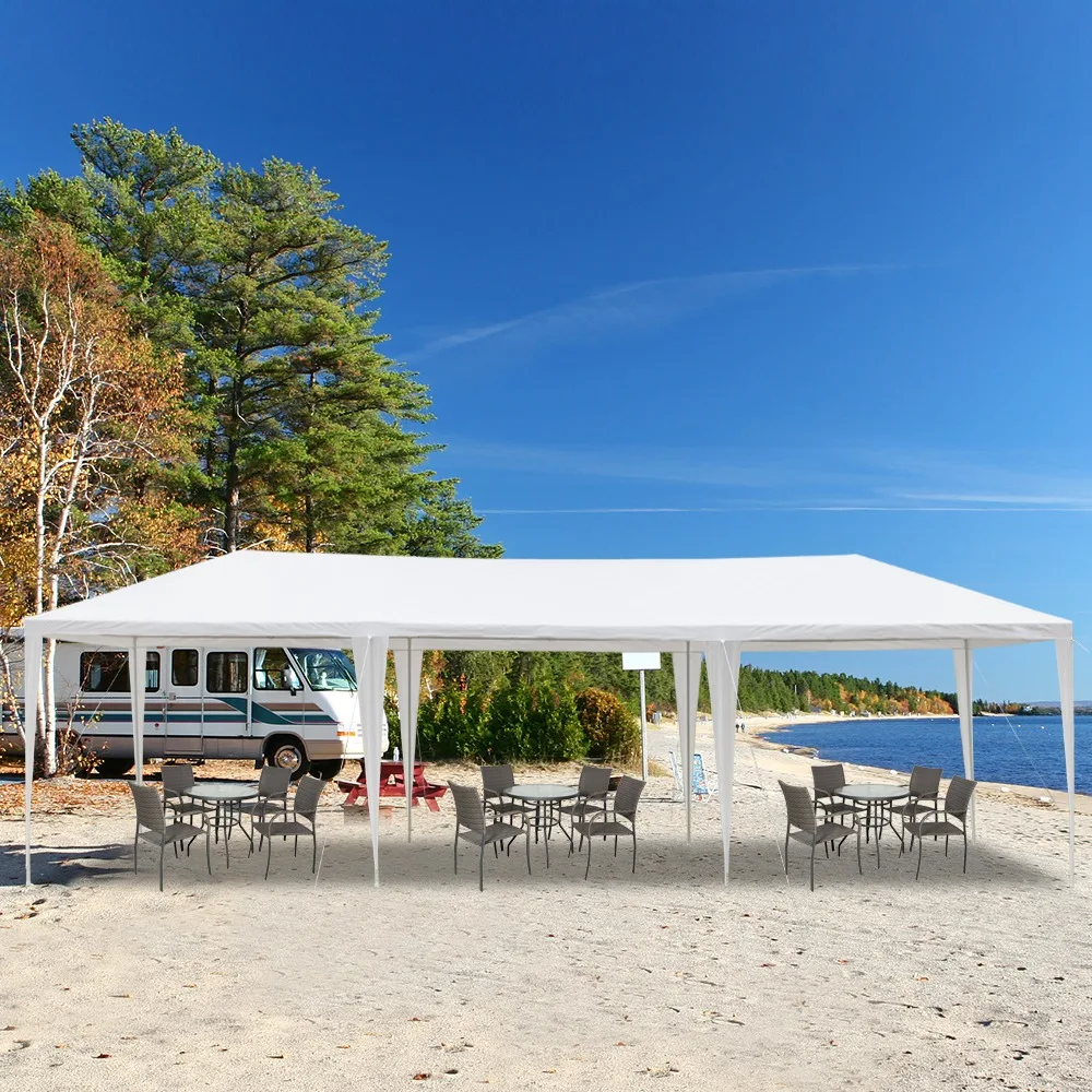 

3*9m Non-Cloth PE Cloth Plastic Sprayed Iron Pipe Outdoor Party Tent White Tents Outdoor Camping Camping Tent