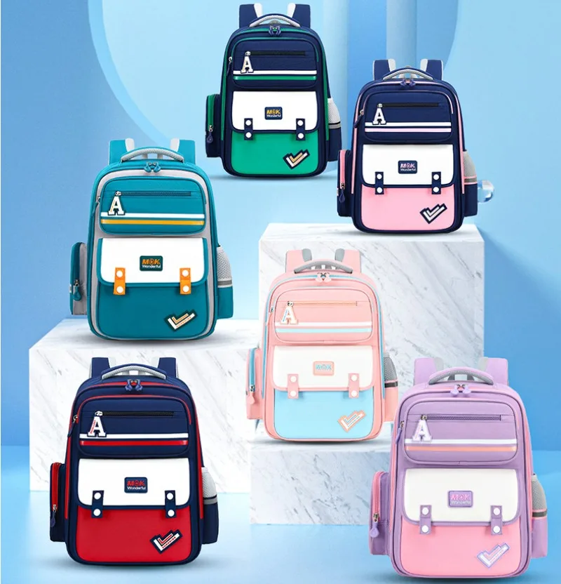 Mochilas escolares de gran capacidad para niños, mochilas escolares de nailon Kawaii impermeables para estudiantes de primaria, bolsas de hombro ligeras para niños