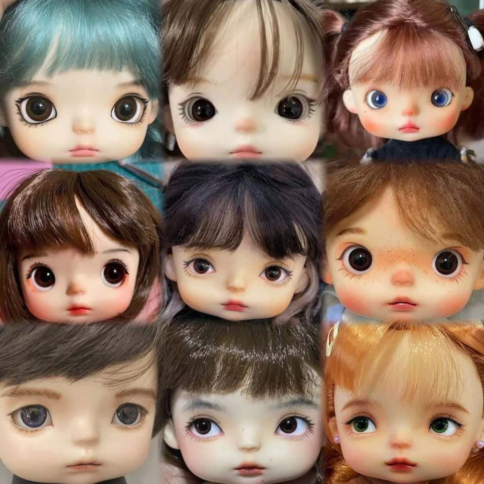 1/8 BJD  dolls  Monst dolls  suitable for 17.5cm body only sell the bald head no hair