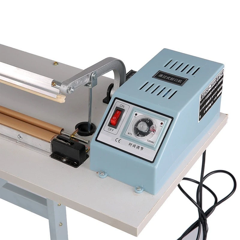 Foot Pedal Through‑Type Sealing Machine Heat Shrink Film Cutter for Cosmetic Bag Bag Sealer Cutter for Cellophane Poly BOP 220V