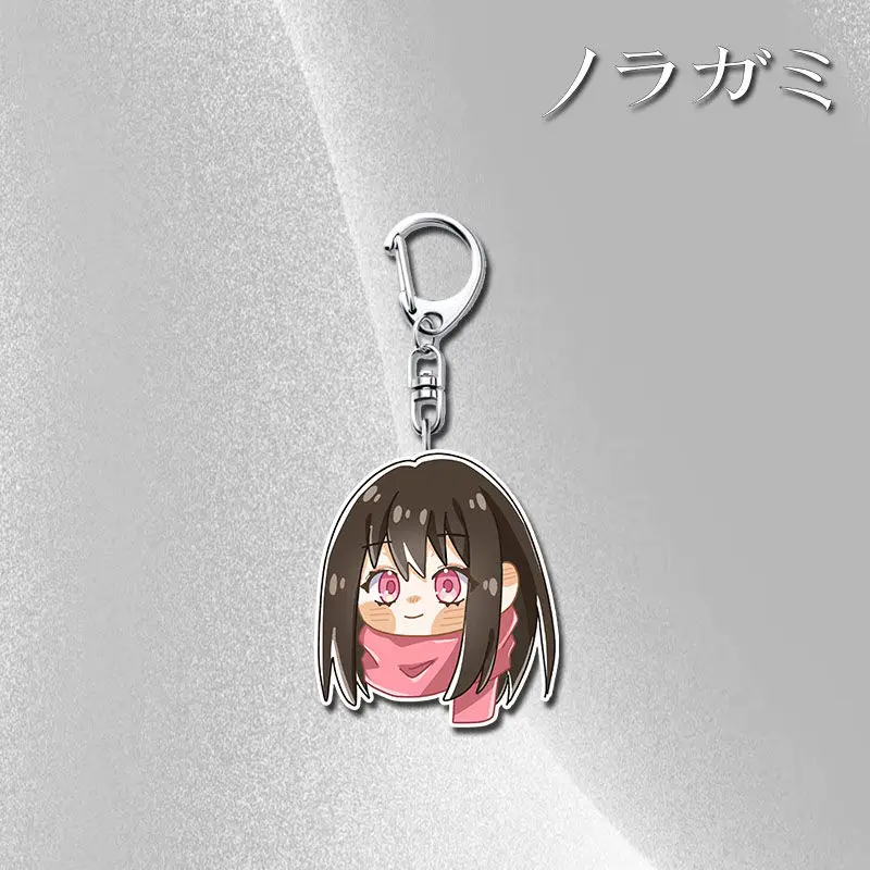 Noragami Iki Hiyori Yuukine Acrylic Keychain for Accessories Bag Cute Pendant Key Chain Ring Keychain Jewelry Gifts