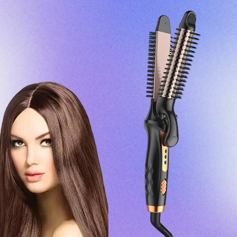 

Многофункциональная автоматическая плойка, домашняя расческа для выпрямления воздушной челки, щипцы для завивки ленивых, инструмент для укладки