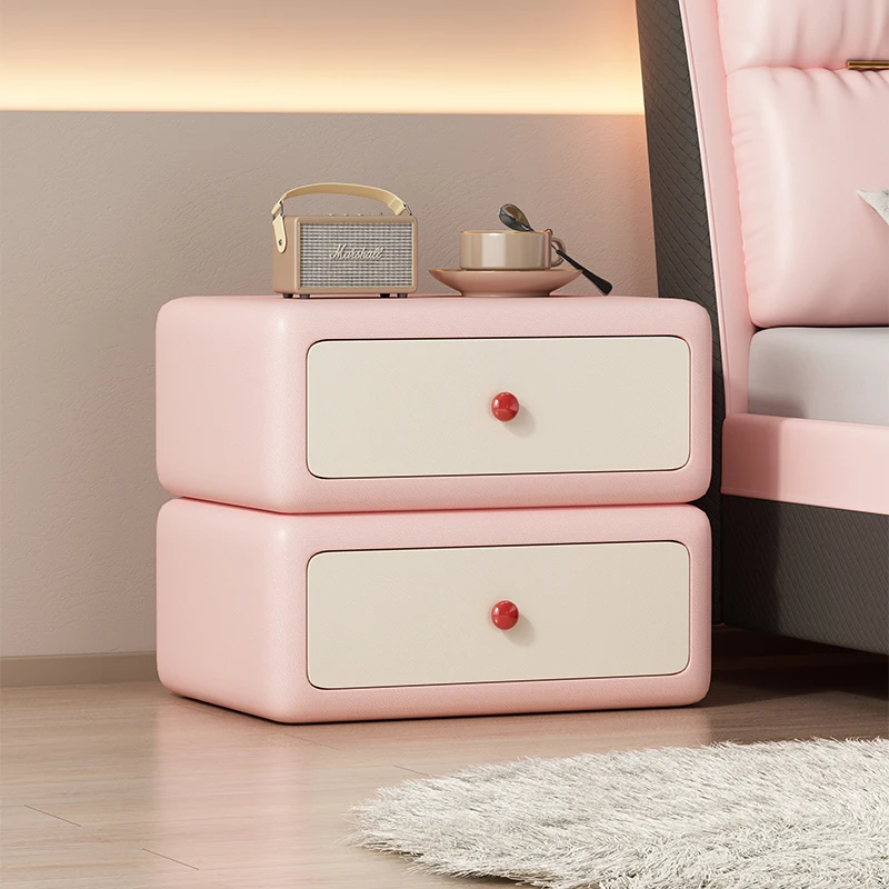 

Storage Design Nightstands Luxury Minimalist Italian Style Bedside Table Elegant Aesthetic Mesita De Noche Bedroom Furniture