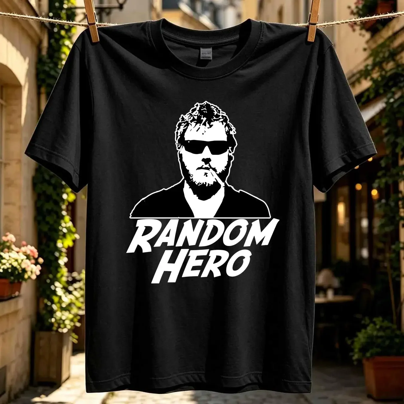 washed T Shirt Ryan Dunn Random Hero Jackass Movie New long sleeves vintage Washed streetwear homme Comfortable Stylish Soft
