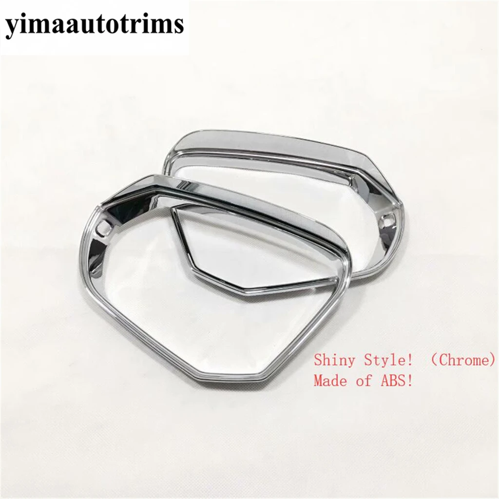 

Chrome Door Rearview Mirror Rain Eyebrow Eyelid Frame Decoration Cover Trim For Audi Q3 2019 - 2024 ABS Accessories Exterior Kit
