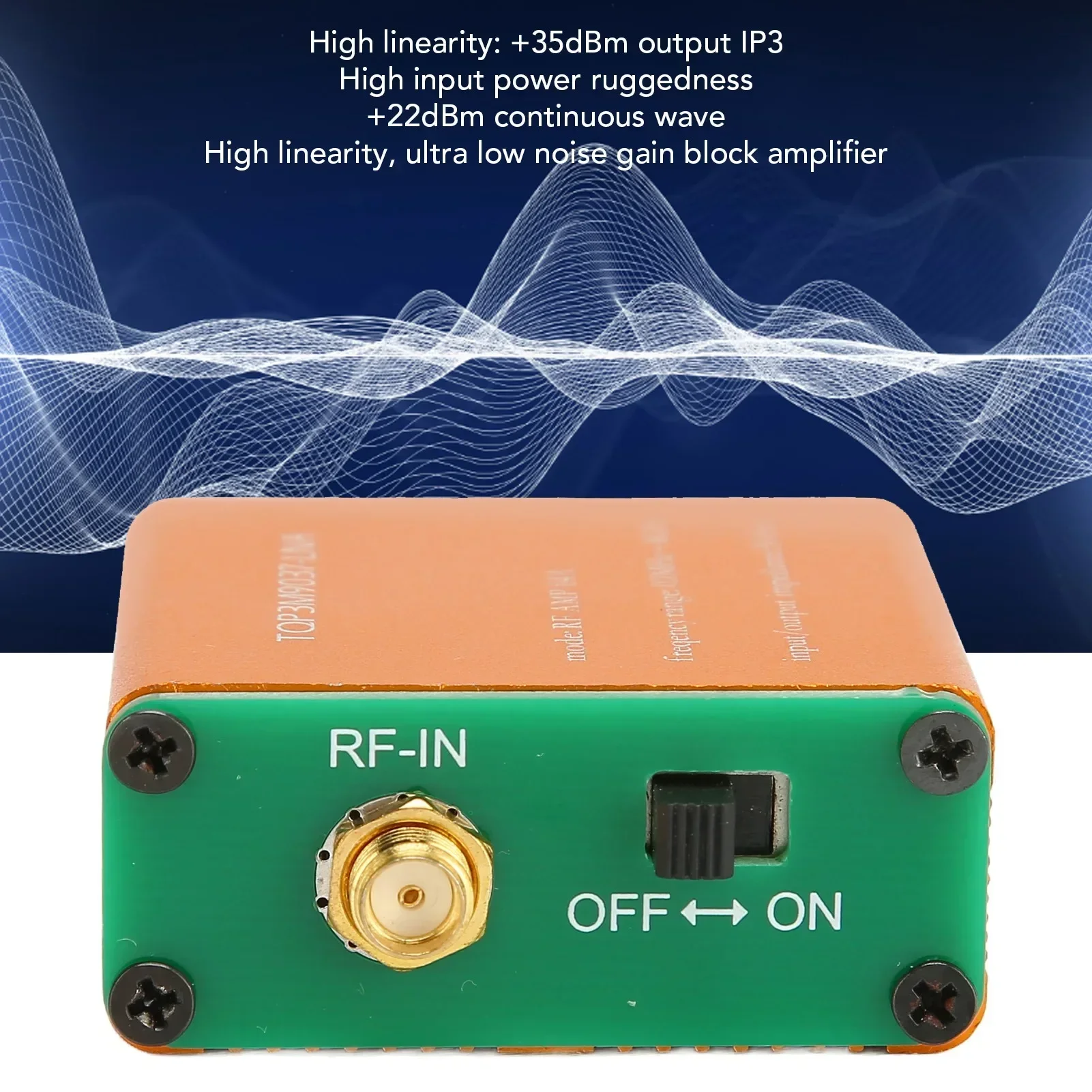 Professional 20dB High Gain LNA RF Power Preamplifier Module 0.1MHz‑6GHz Full Band Low Noise Amplifier