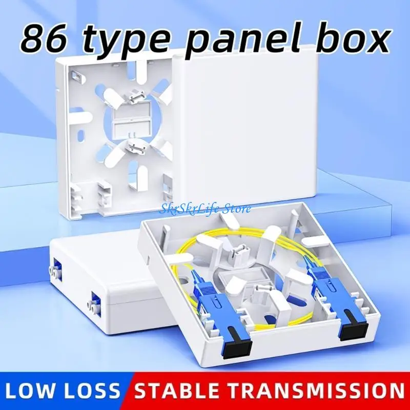 

E65E Networking Fiber Opt Wall Panel Plate for Heat Dissipation Supporting 86 Type Standard Fiber Opt Patches Box