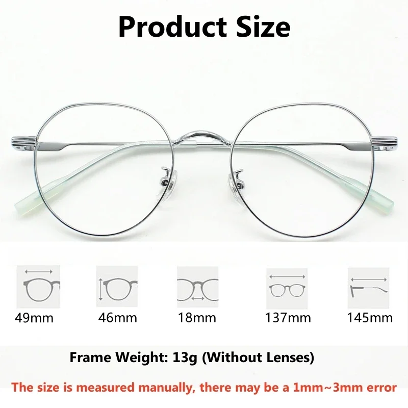 

KIZN Ретро многоугольные модные очки унисекс, сверхлегкие модные темпераментные сплавы, оптическая оправа для очков по рецепту 31217