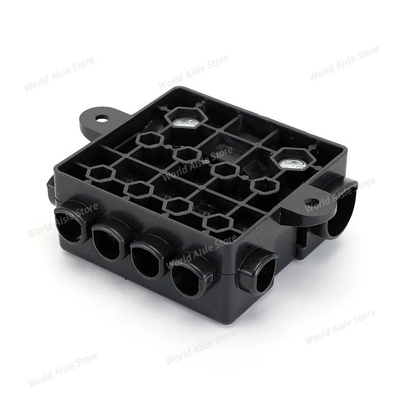 BX2054 Fuse Box, 5-Circuit 1-Inlet 4-Outlet Fuse Holder with Fuses, RV Power Protection Tap