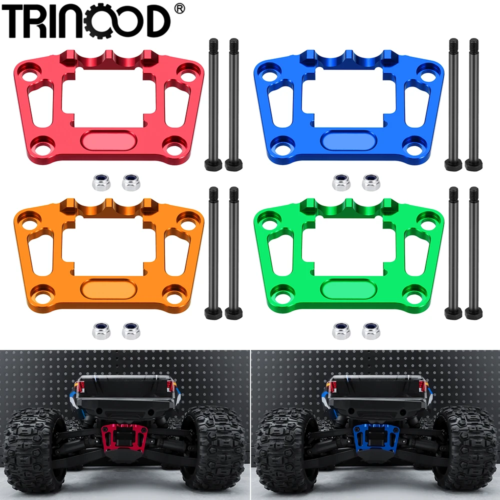 TRINOOD Alu Alloy Rear Bulkhead Mount Strengthen for T-raxxas 1/16 Mini Maxx Upgrade Parts