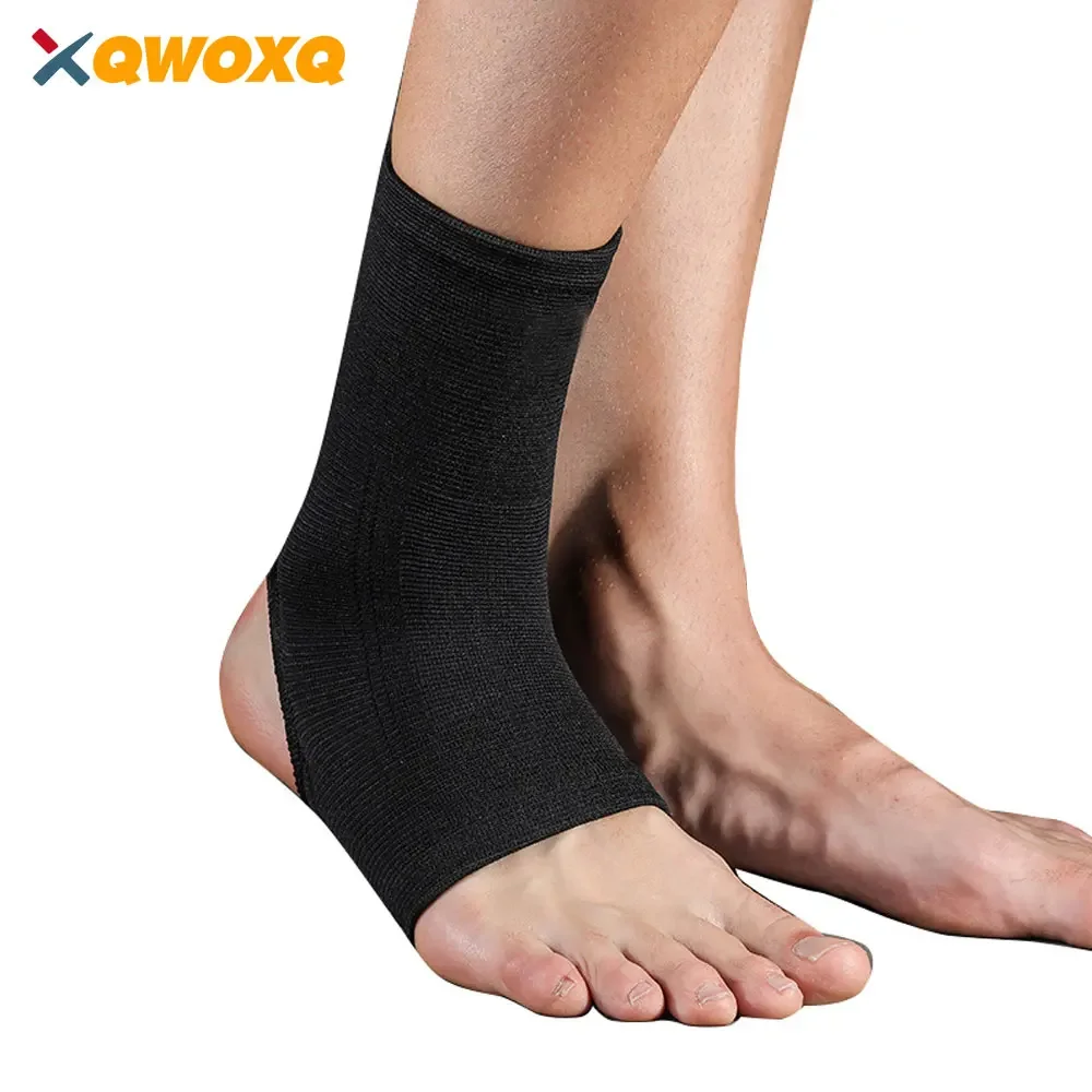 1 PCS Ankle Support Sleeve - Open Heel, Light, Elastic and Breathable Knitted Fabric - Medium Compression Ankle Brace Men Women