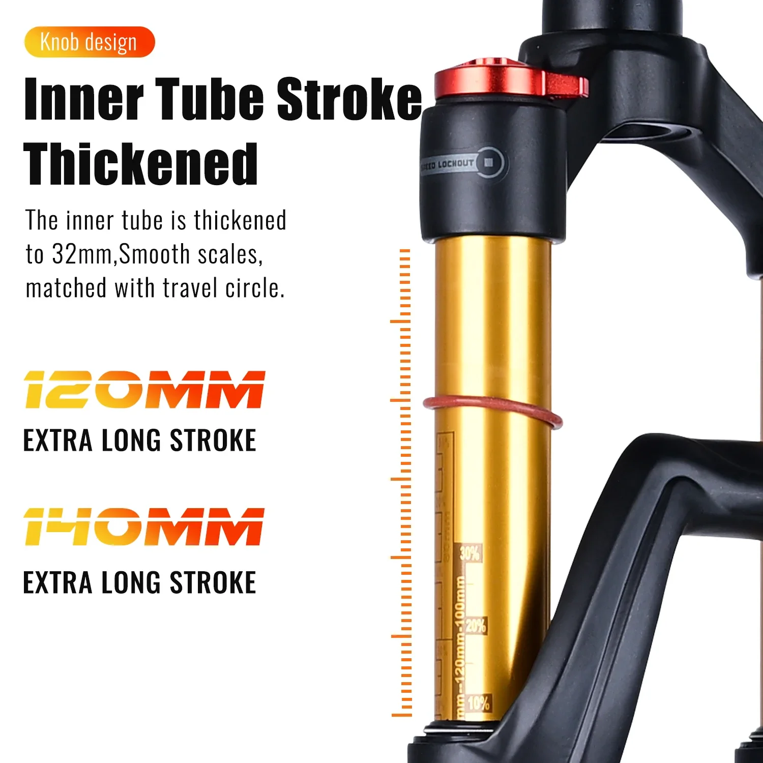 Nanlio X7 PRO MTB Suspension Fork | 120/140mm Travel | Air Damping
