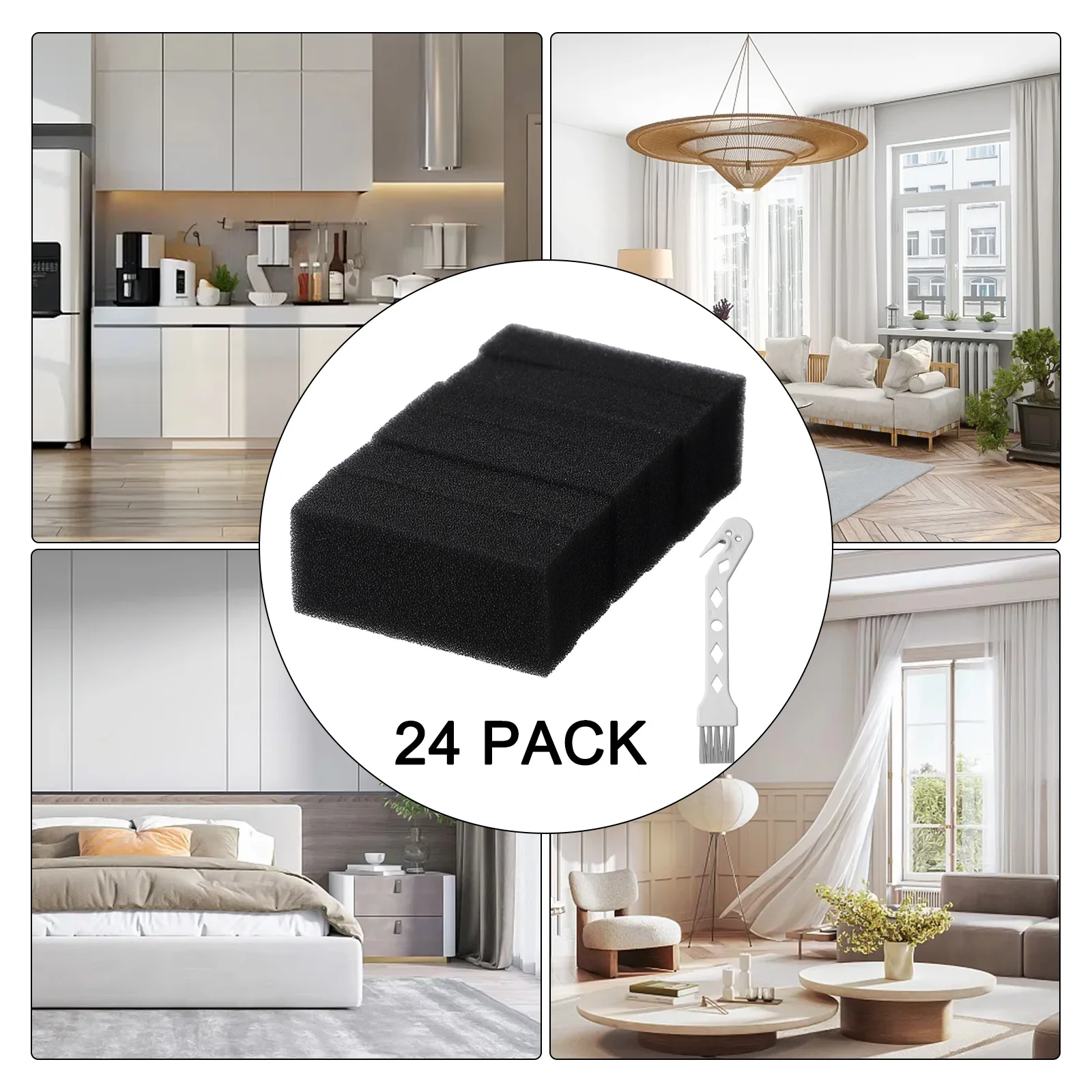 

24/36pcs Filters For Shark Carpet Cleaner Replacement EX201 Compatible With For CarpetXpert Models Washable Sponge Cleaning Tool