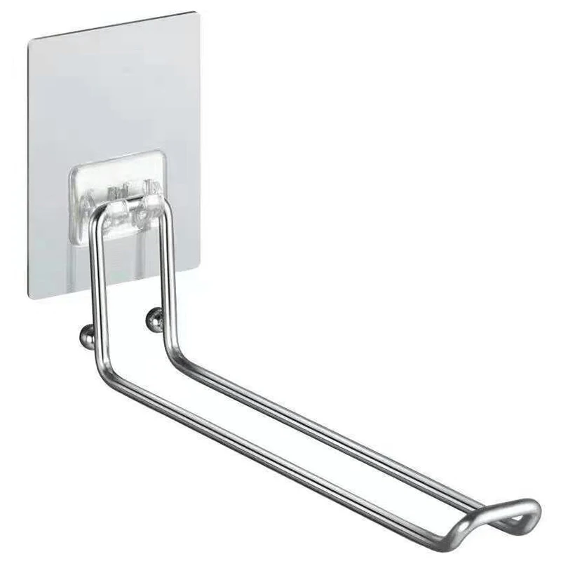 

1Pc Aluminum Alloy Folding Clothes Drying Rack Over The Door Hanger With Retractable Rod Foldable Portable For Bathroom