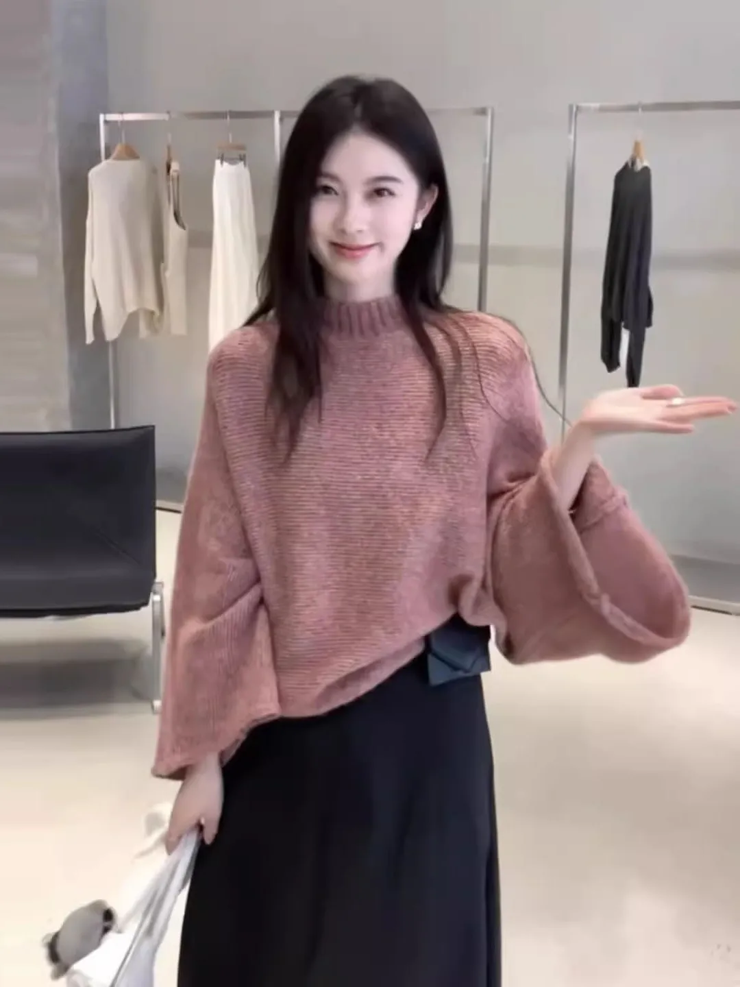 

Женский свободный трикотаж Batwing Sve Cowl Ne, мягкий, уютный, осенне-зимний, новый, удобный, повседневный, модного цвета