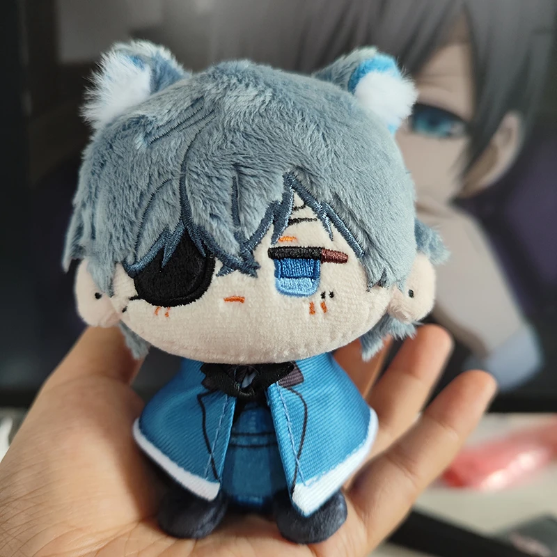 12CM Anime Black Butler Plush Ciel Phantomhive Sebastian·Michaelis Plush Keychain Soft Backpack Pendant Key Chain Gifts