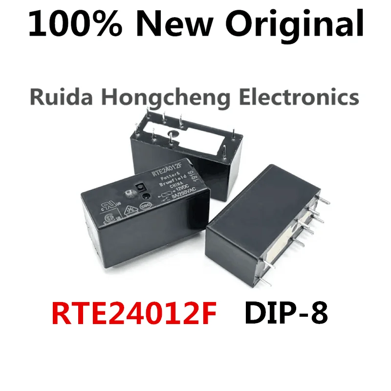 

10PCS/LOT RTE24005F、RTE24012F、RTE24024F、DIP8、Brand new original power relay