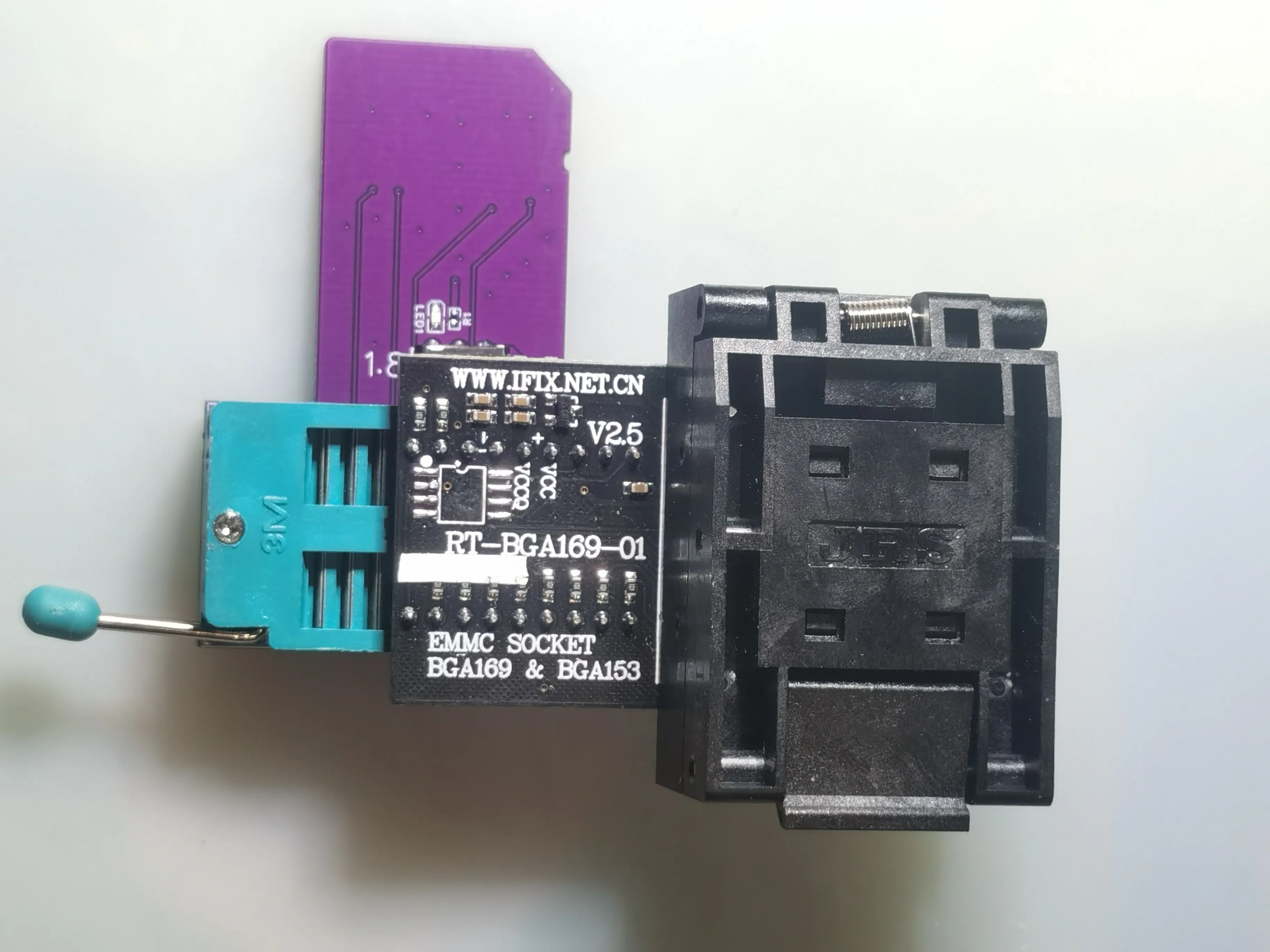 809H Burner to SD Card Adapter Board, Mirror Read and Write, with Read and Write Indicator Light, Emmc Adapter Board