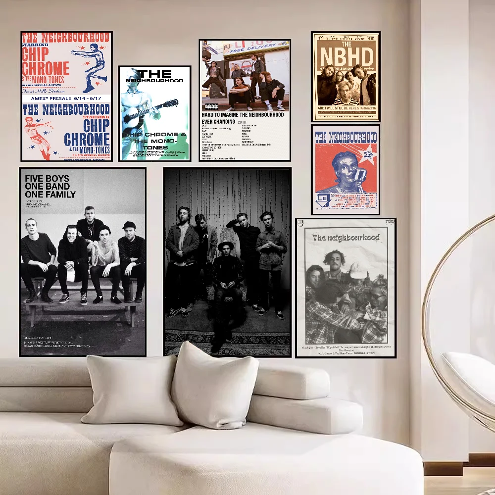 Arte de pared clásico escandinavo, los mejores álbumes de música del vecino, póster de calidad HD, pintura de arte de pared, estudio