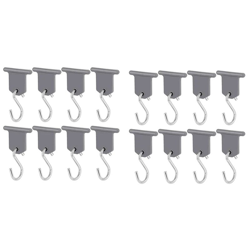 16PCS ganci per tende da sole da campeggio ganci per tende da sole per Camper ganci per luci per feste per Camper Caravan Camper